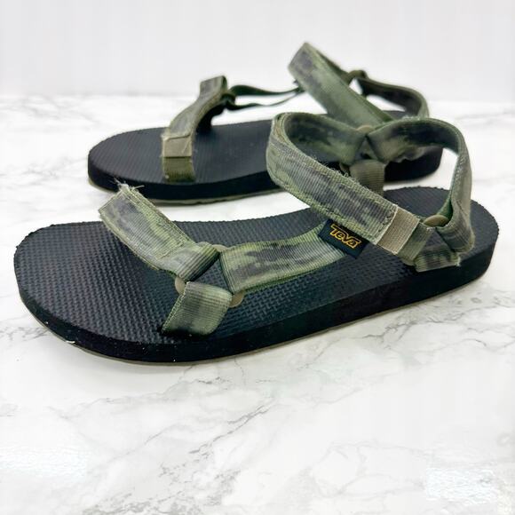 Teva Original Green Universal Tie Dye Quick Dry Sandals Big Kids Size‎ 5 - Picture 2 of 6